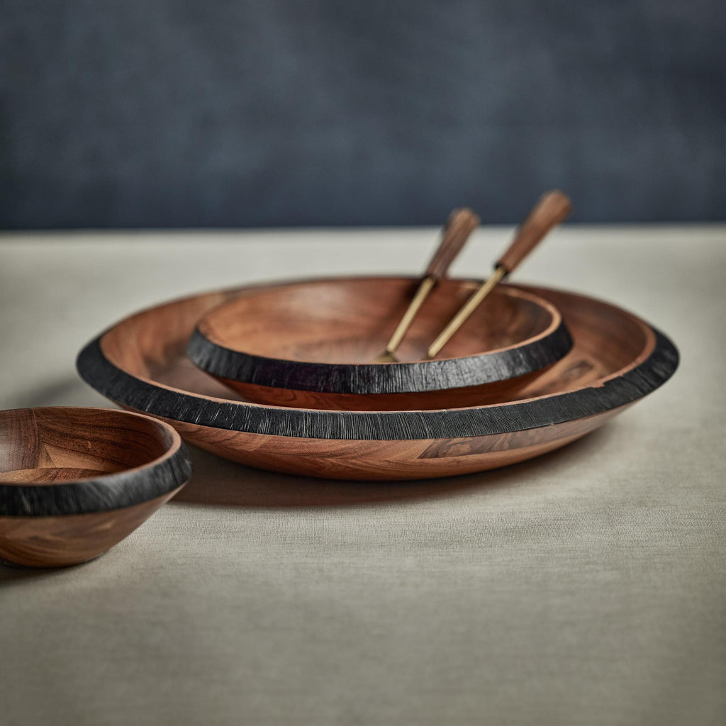 Zodax Dru Acacia Wood Serving Bowl