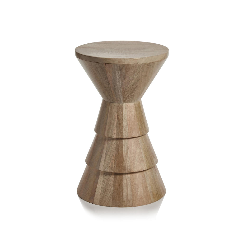 Zodax Etta 18-Inch Tall Mango  Wood Stool