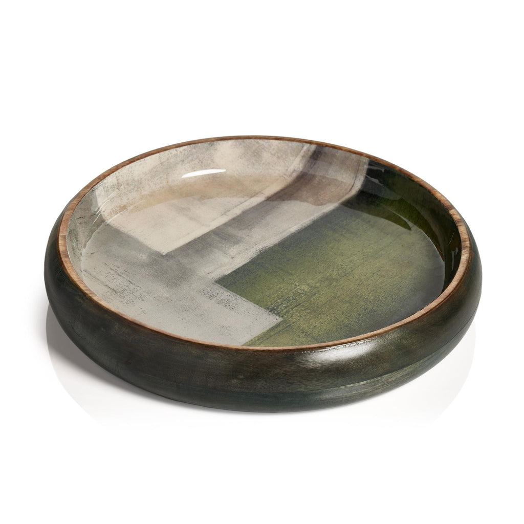 Zodax Aldari Round Mango Wood Platter