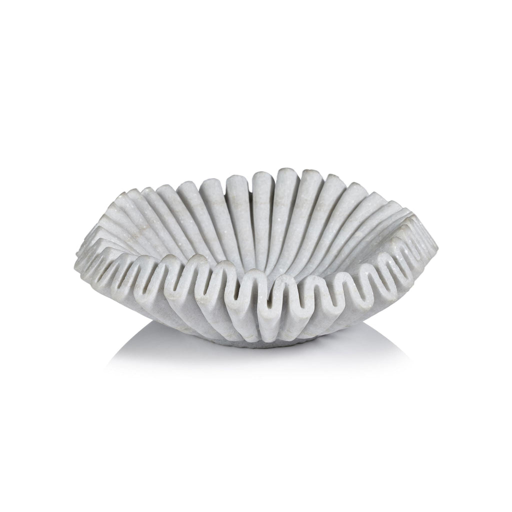 Zodax Free- Form Swirl Marble Decorative Bowl