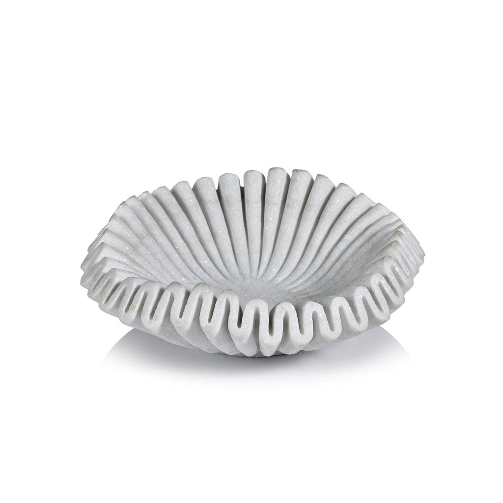 Zodax Free- Form Swirl Marble Decorative Bowl