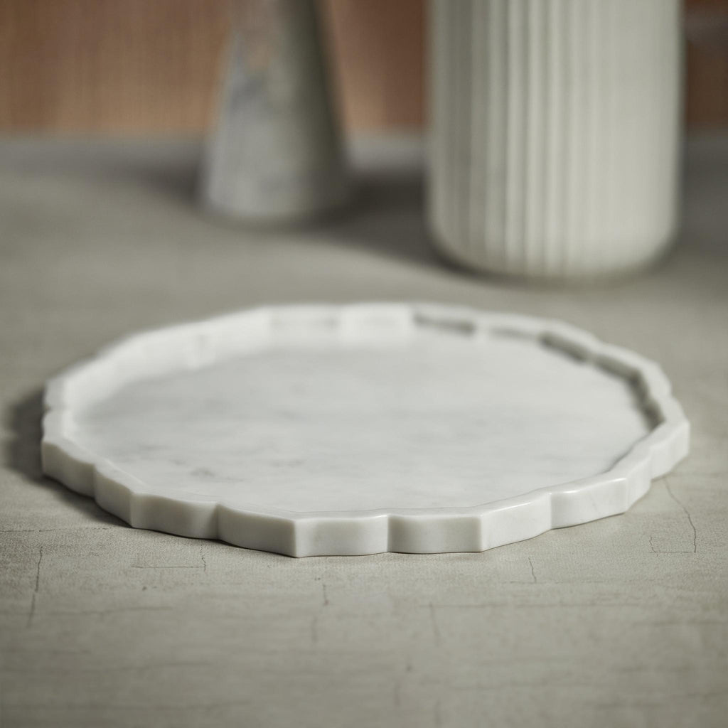 Zodax Armondo Arabesque Marble Serving Tray