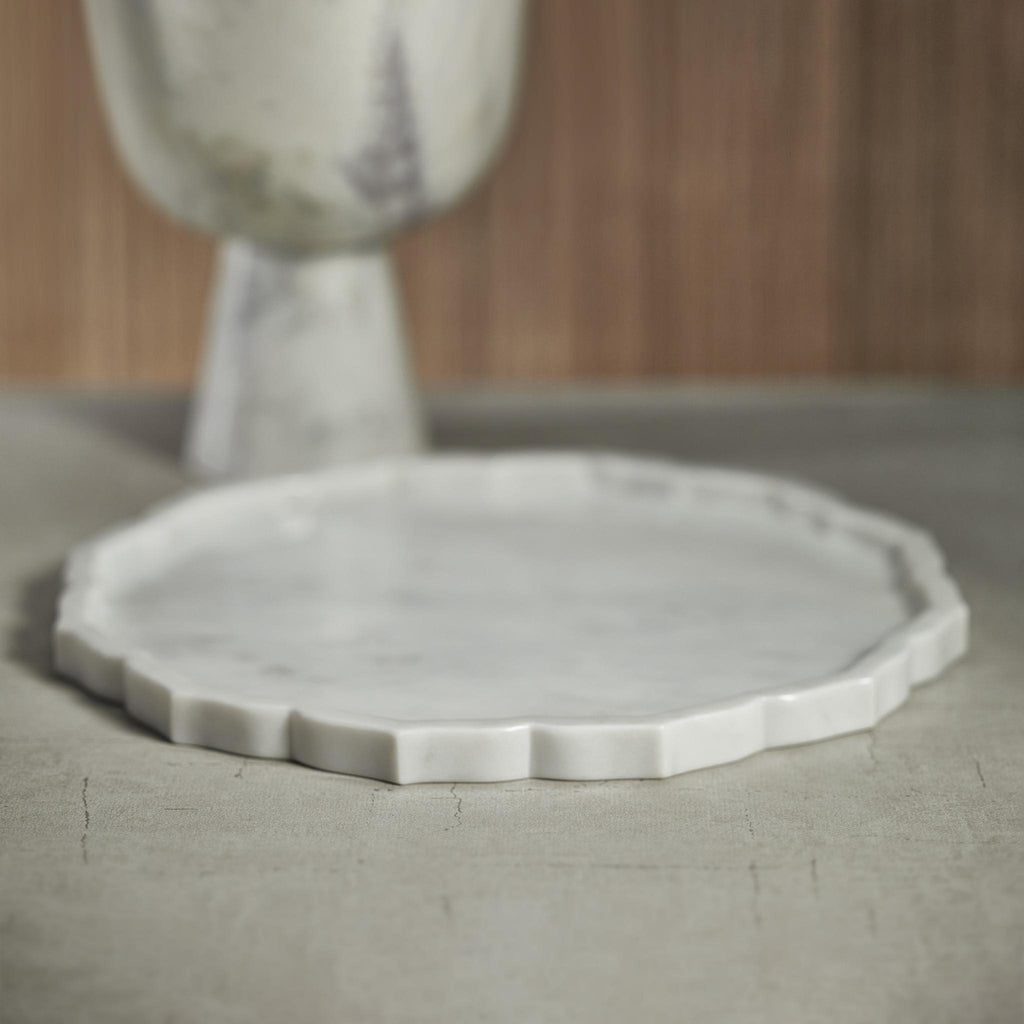 Zodax Armondo Arabesque Marble Serving Tray