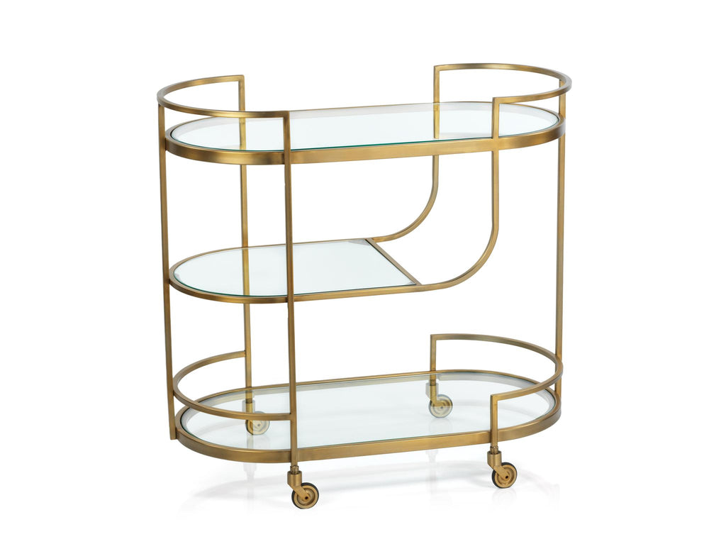 Zodax Brentford 3-Tier Bar Cart