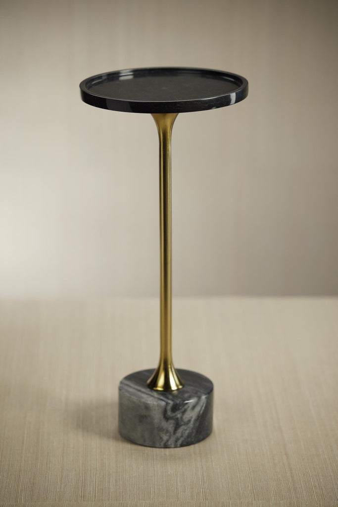 Zodax Black Pordenone Marble Cocktail Table