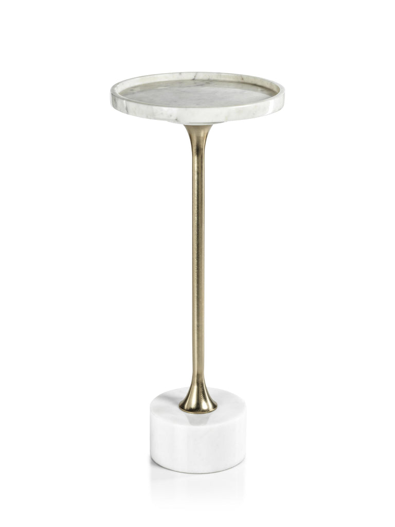 Zodax White Pordenone Marble Cocktail Table