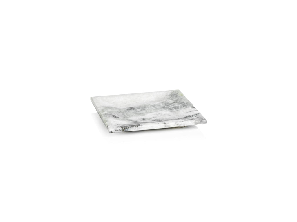 Zodax 6" x 6" Pordenone Marble Trays, Set of 2