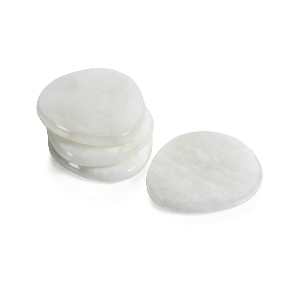 Zodax Bennour Alabaster Coasters, Set of 4