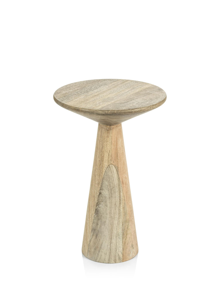 Zodax Short- 18" Brescia Mango Wood Accent Table