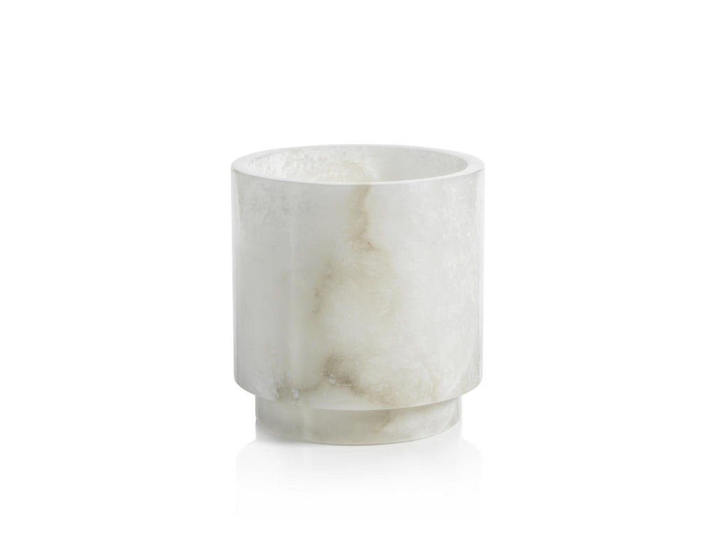 Zodax Trapani Polished Alabaster Stone Ice Bucket