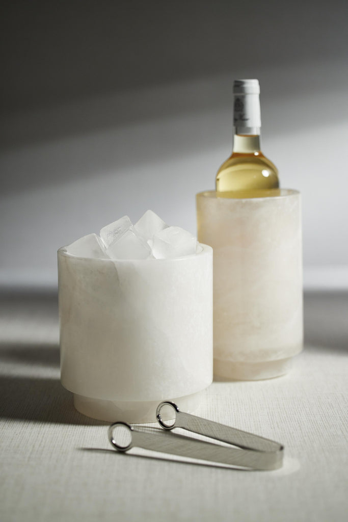 Zodax Trapani Polished Alabaster Stone Wine Cooler