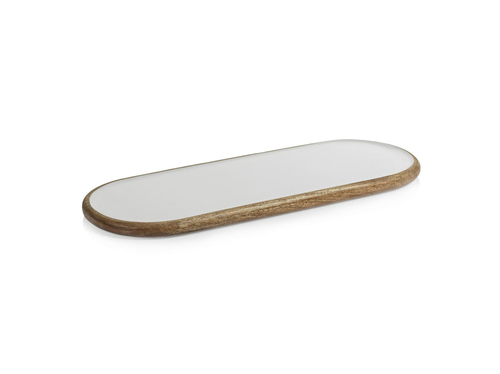 Zodax Small Petrolina Mango Wood Oval Serving Tray / Platter