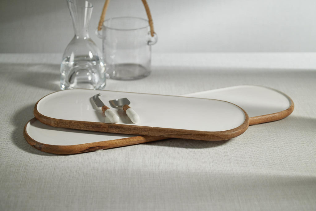 Zodax Small Petrolina Mango Wood Oval Serving Tray / Platter