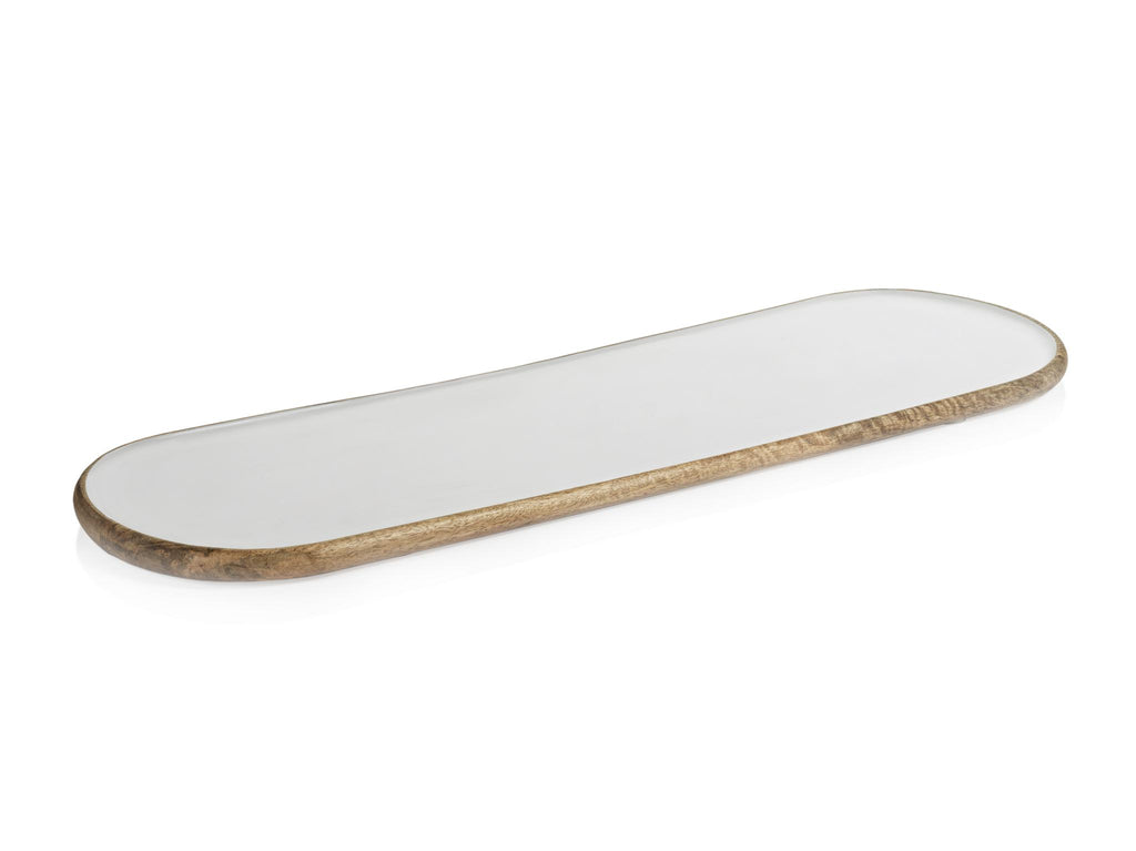 Zodax Large Petrolina Mango Wood Oval Serving Tray / Platter