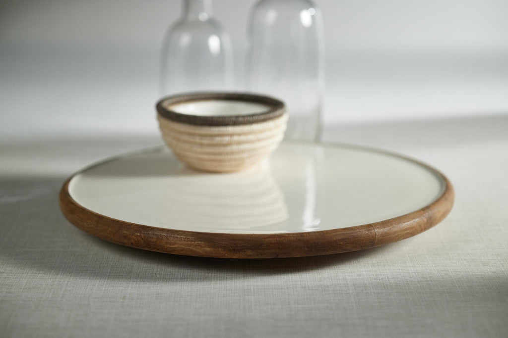 Zodax Petrolina Mango Wood Lazy Susan