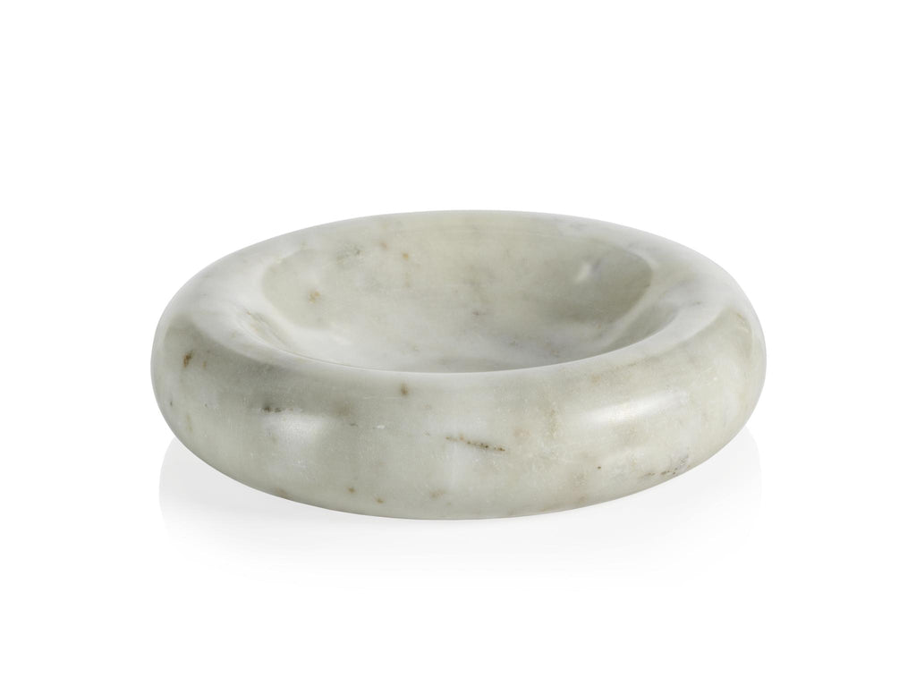 Zodax Large Monza Curved Round Marble Bowl