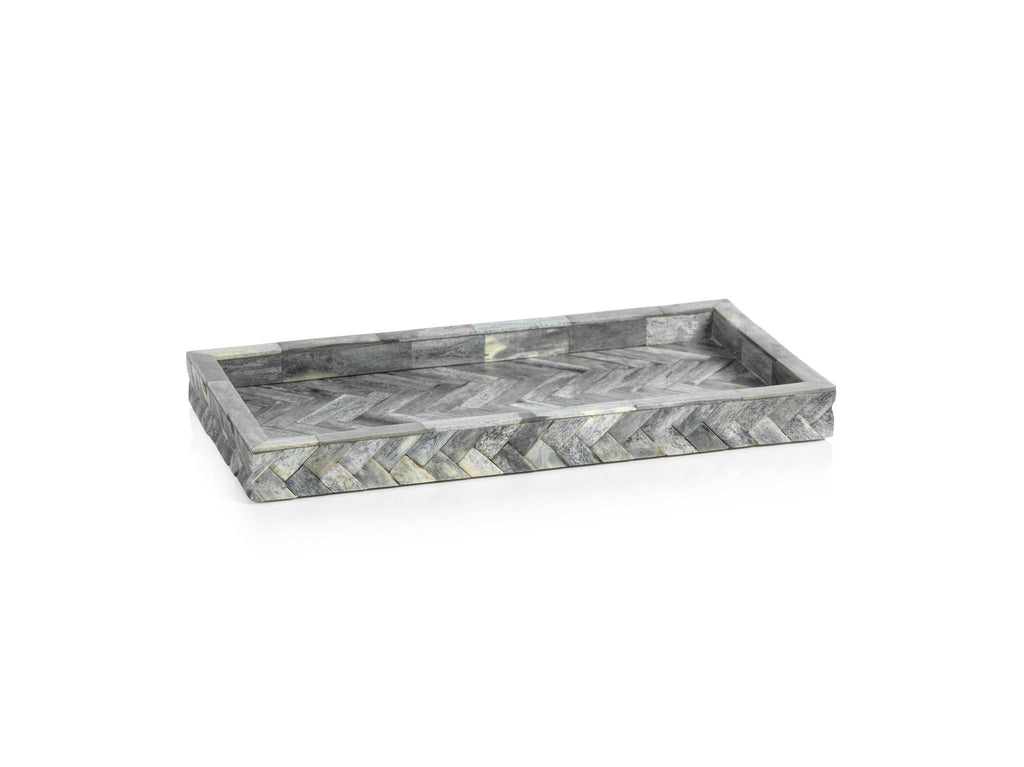 Zodax 14.25" x 7.25" Montgeron Woven Bone Tray