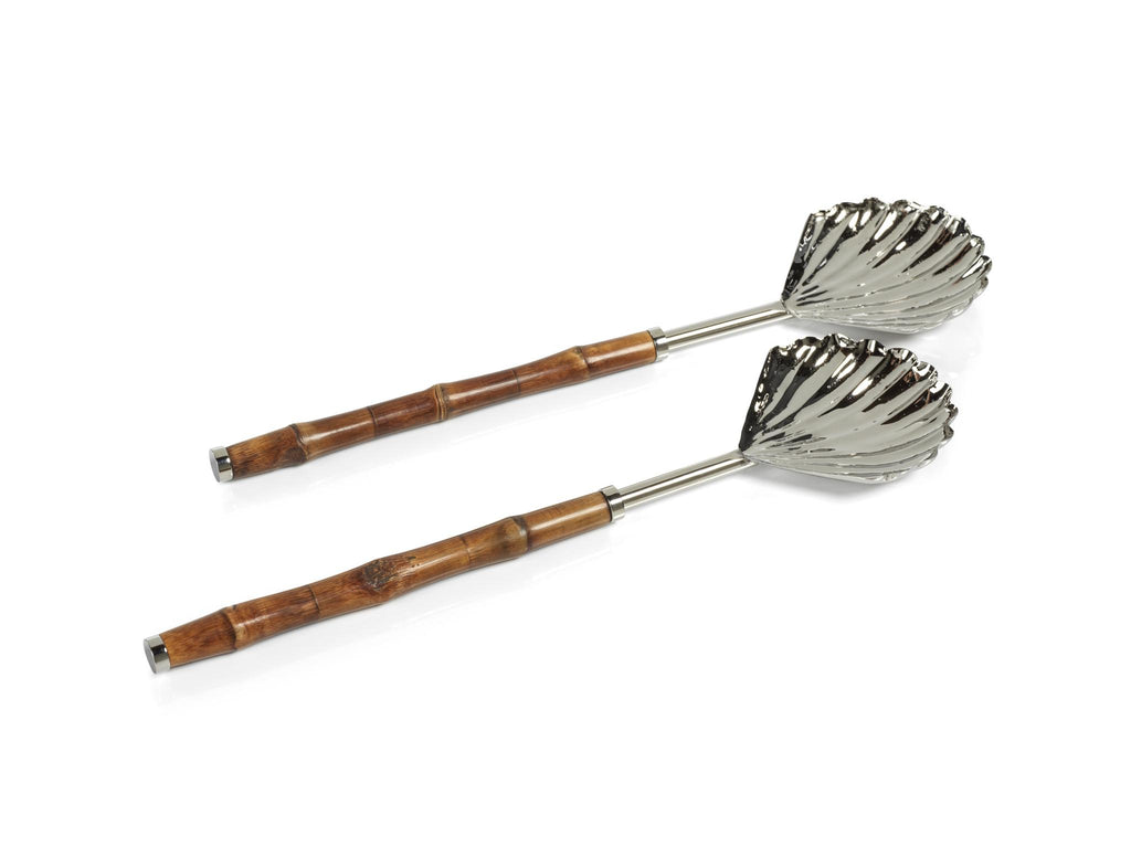 Zodax Treviso Bamboo and Nickel Server Set