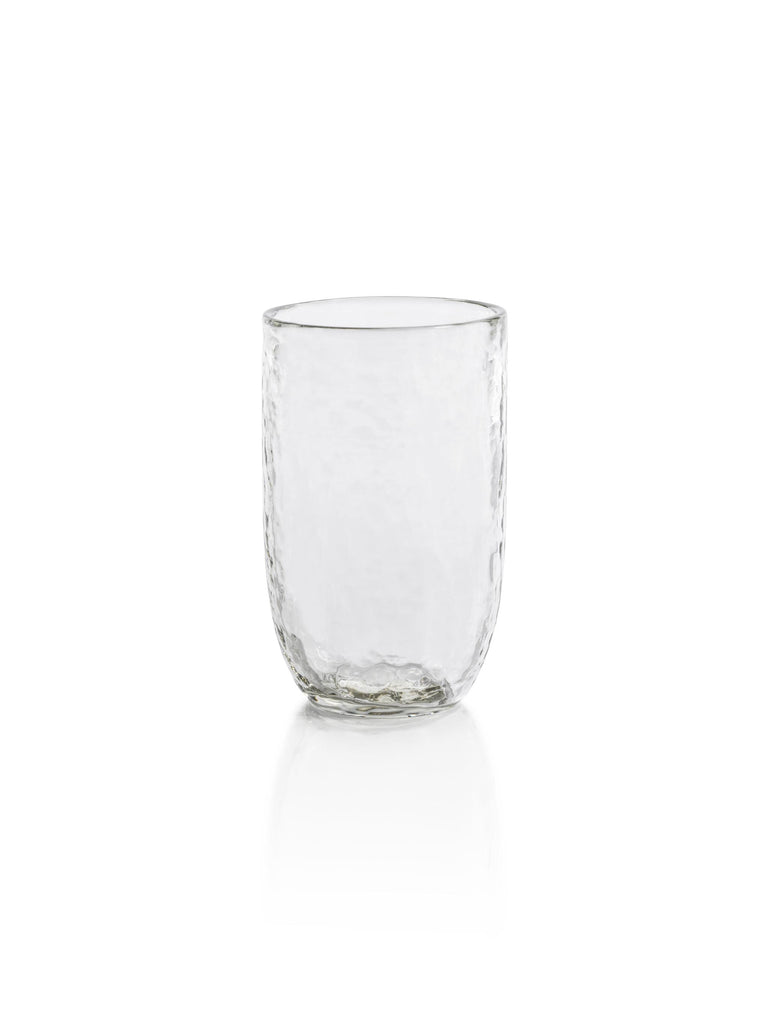 Zodax Pimlico Hammered Highball Glasses, Set of 4