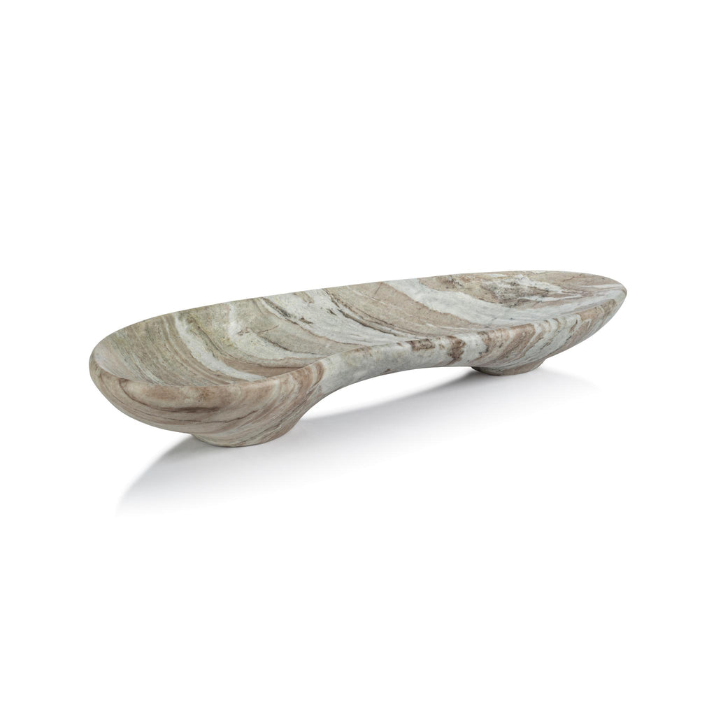 Zodax Altamura Large Organic Shape Marble Bowl