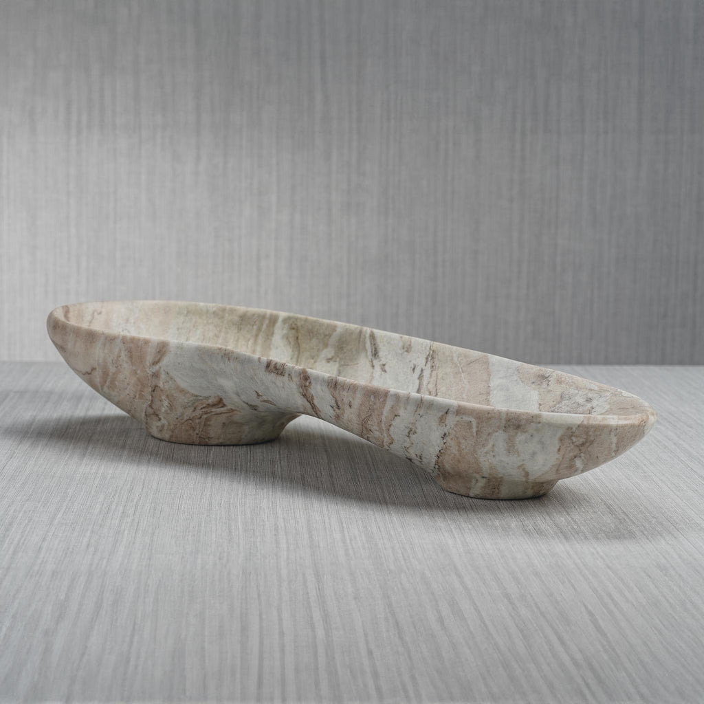 Zodax Altamura Large Organic Shape Marble Bowl