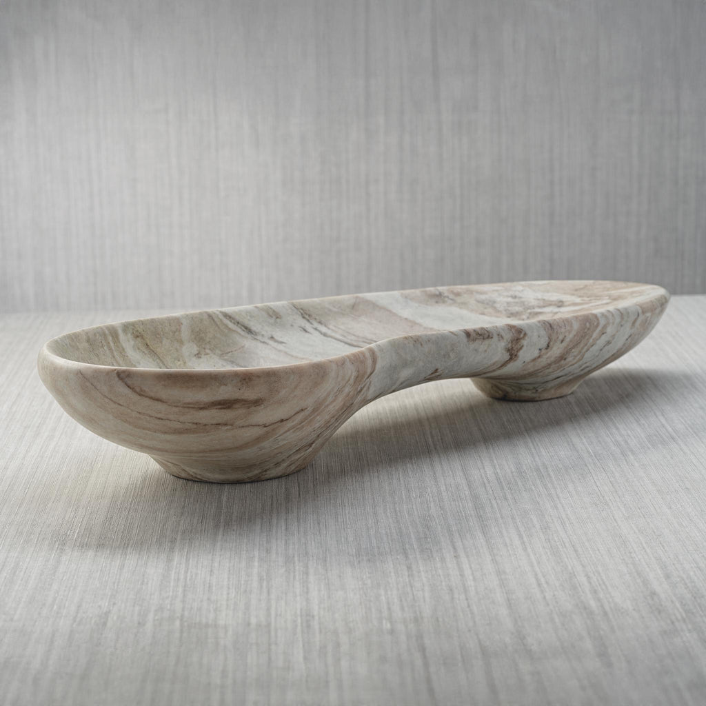 Zodax Altamura Large Organic Shape Marble Bowl