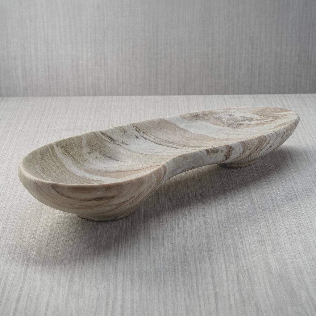 Zodax Altamura Large Organic Shape Marble Bowl