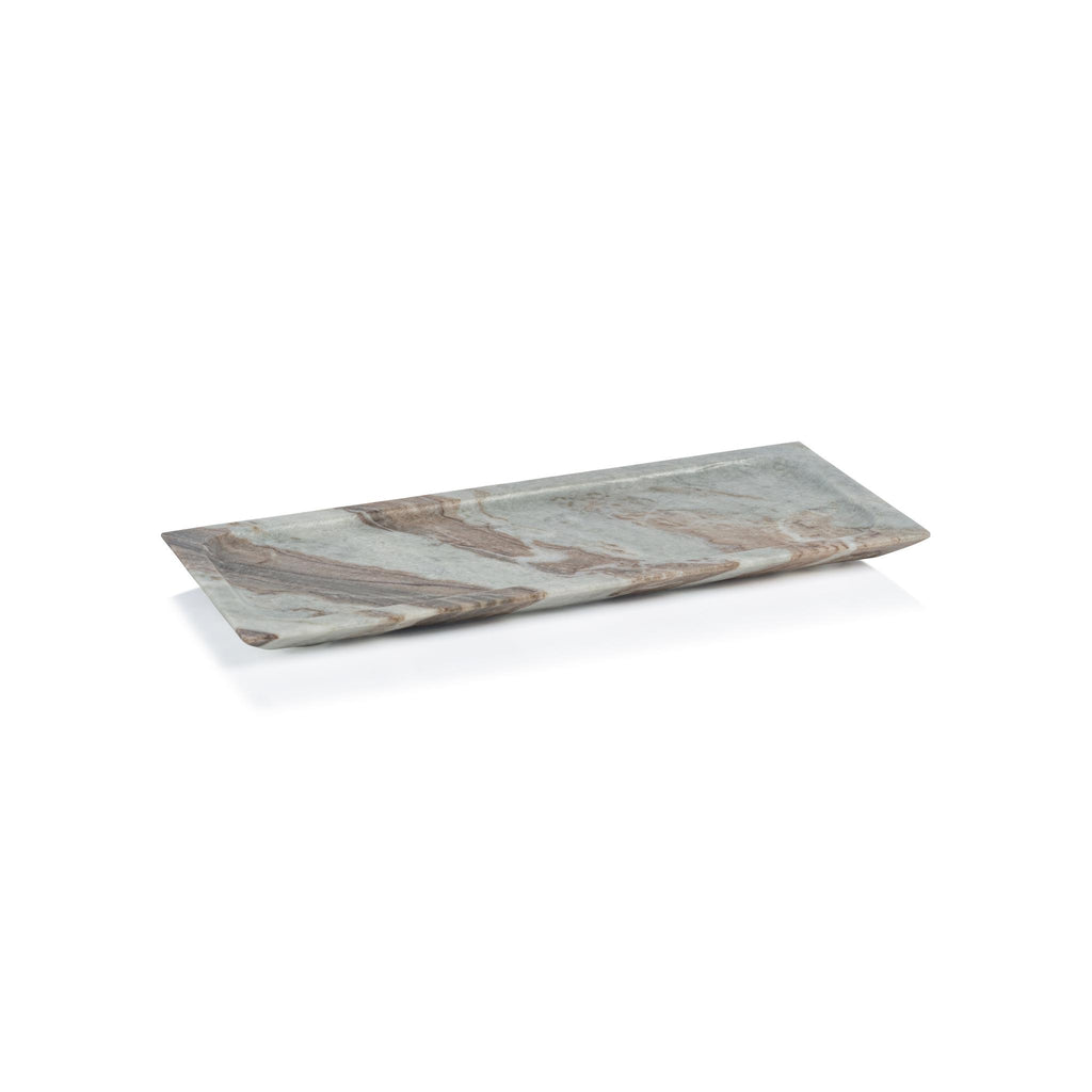 Zodax Medium Altamura Rectangular Marble Tray