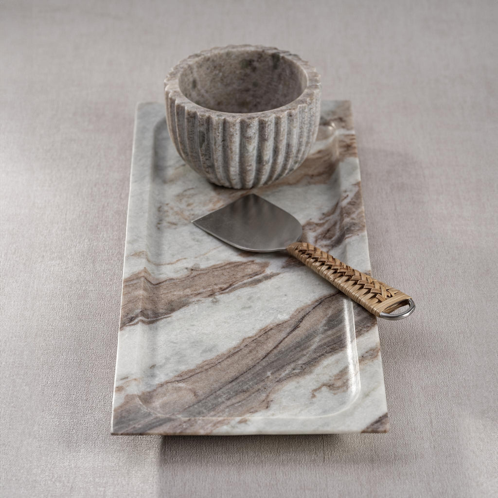 Zodax Medium Altamura Rectangular Marble Tray