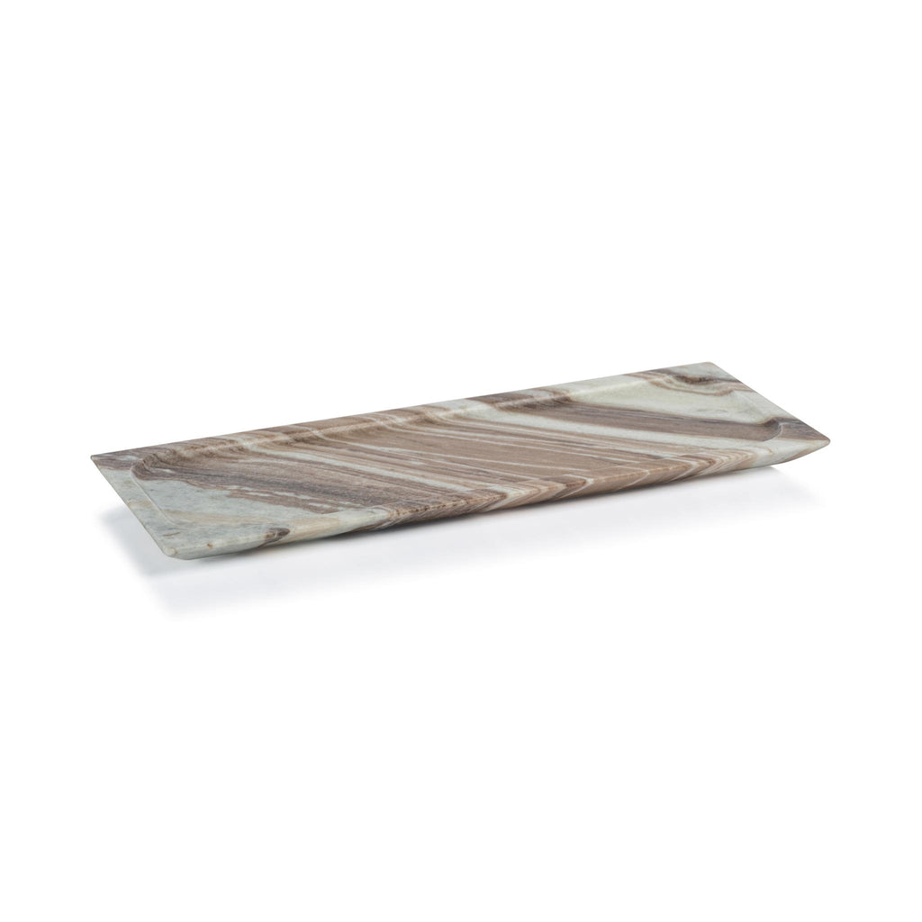 Zodax Large Altamura Rectangular Marble Tray