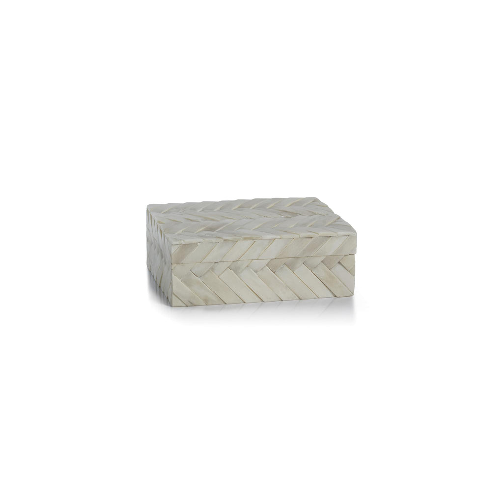 Zodax Medium Bengkulu Bone Braided Decorative Box