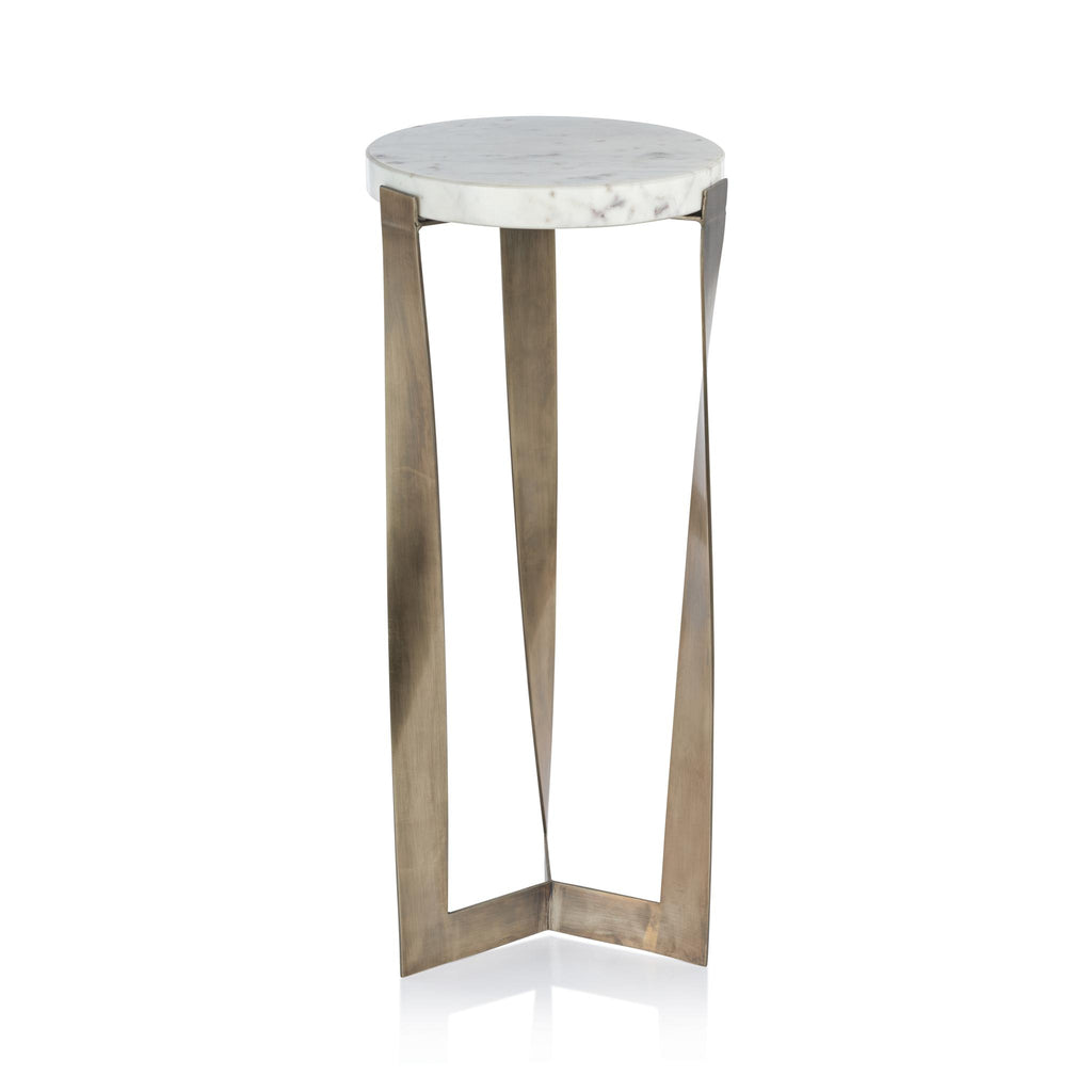 Zodax Cirebon Marble on Antique Brass Cocktail Table