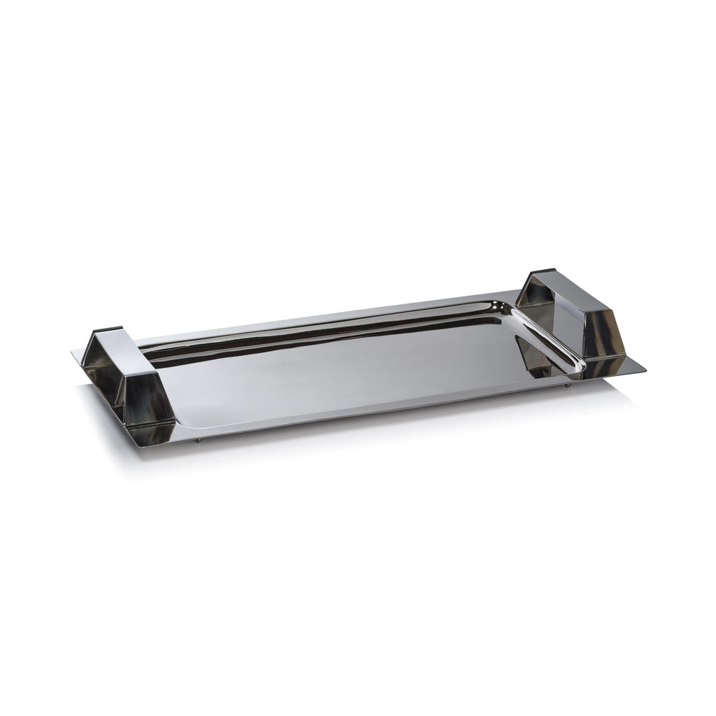 Zodax Berkane Rectangular Bar Tray with Horn Trim