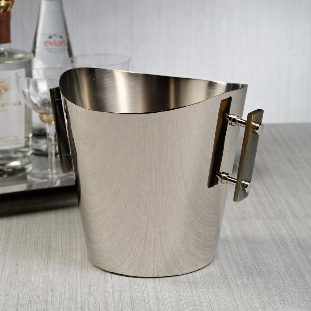 Zodax Small Bayeux Wine Cooler / Ice Bucket  with Horn Handles