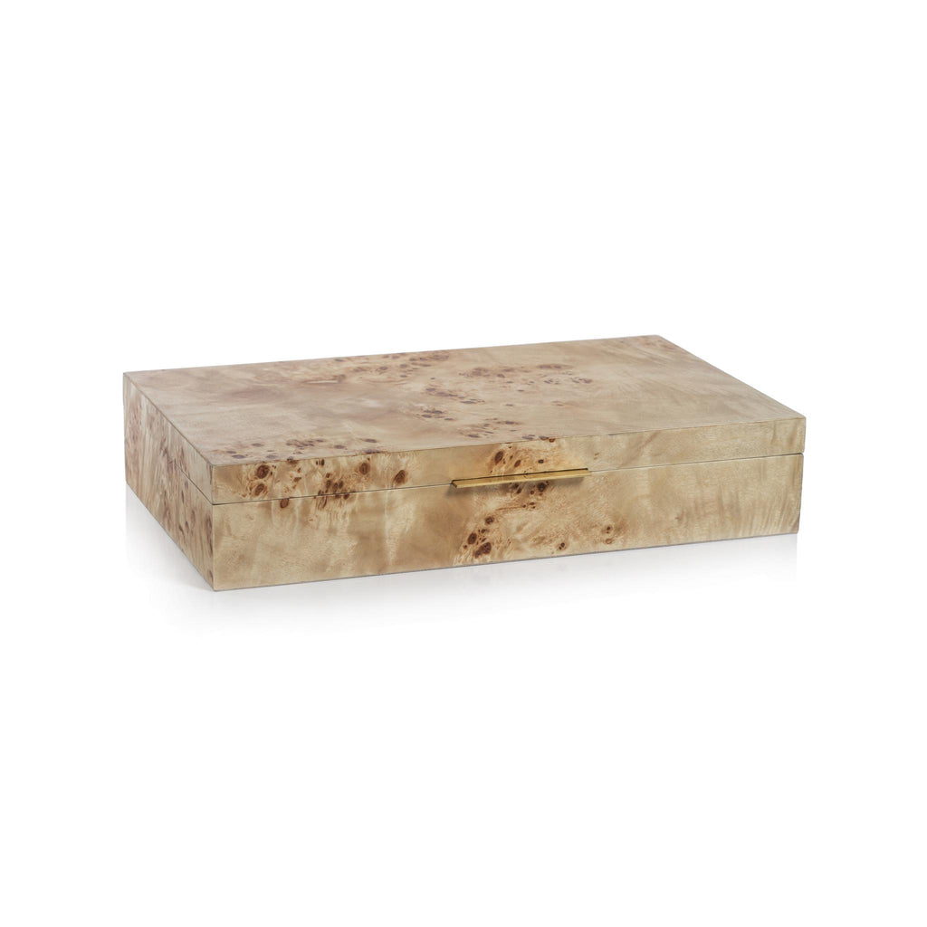 Zodax Large Bogor Burlwood Veneer Decorative Box