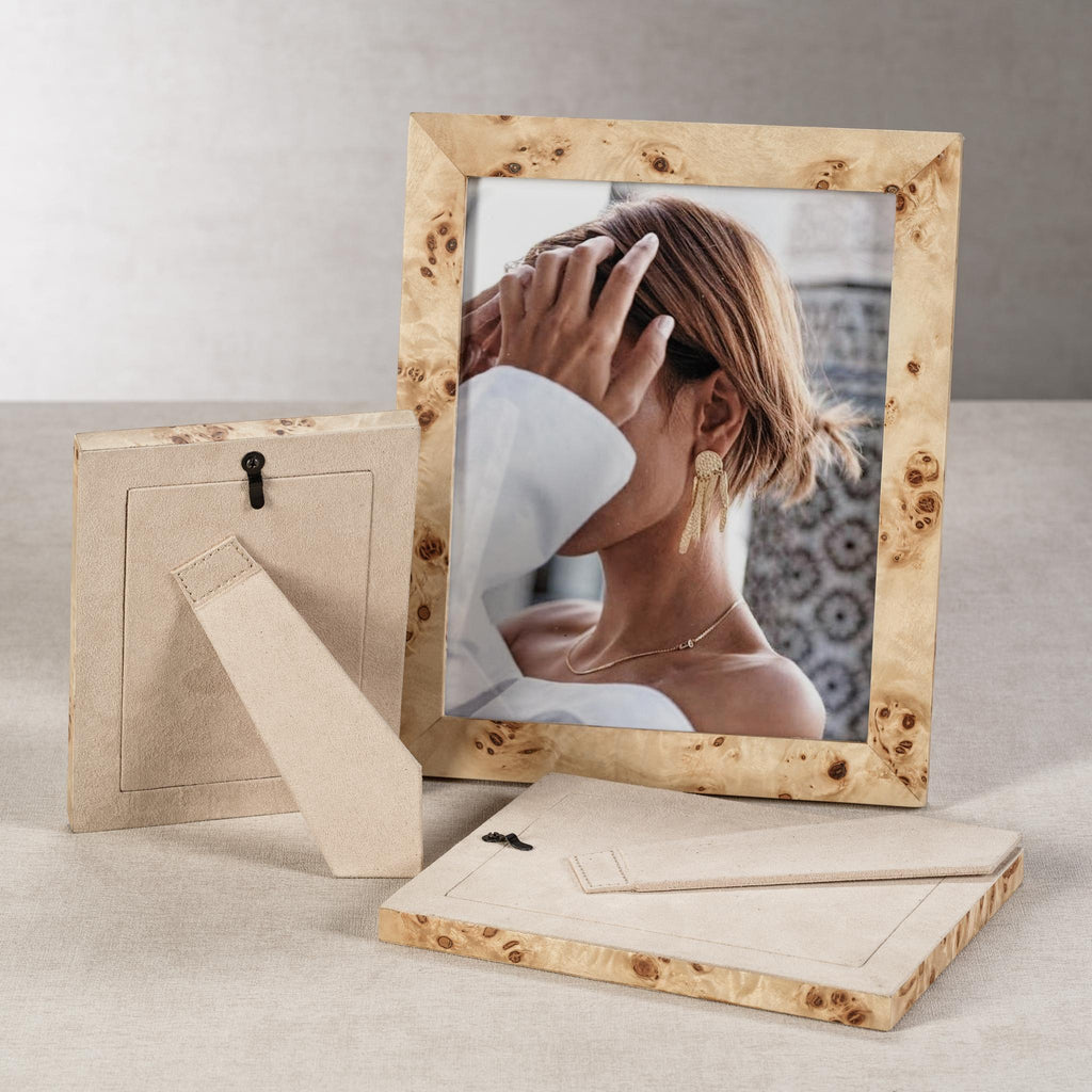 Zodax 4" x 6" Bogor Burlwood Veneer Photo Frame