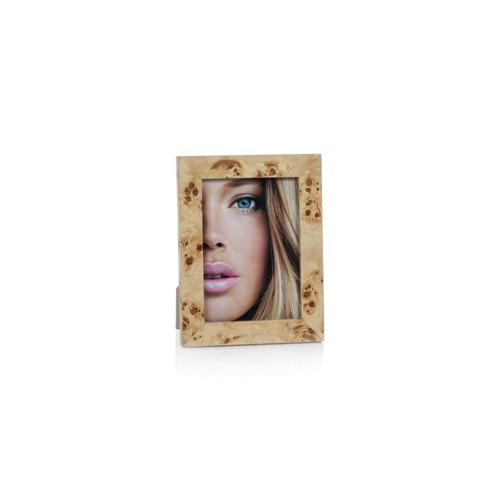 Zodax 5" x 7" Bogor Burlwood Veneer Photo Frame