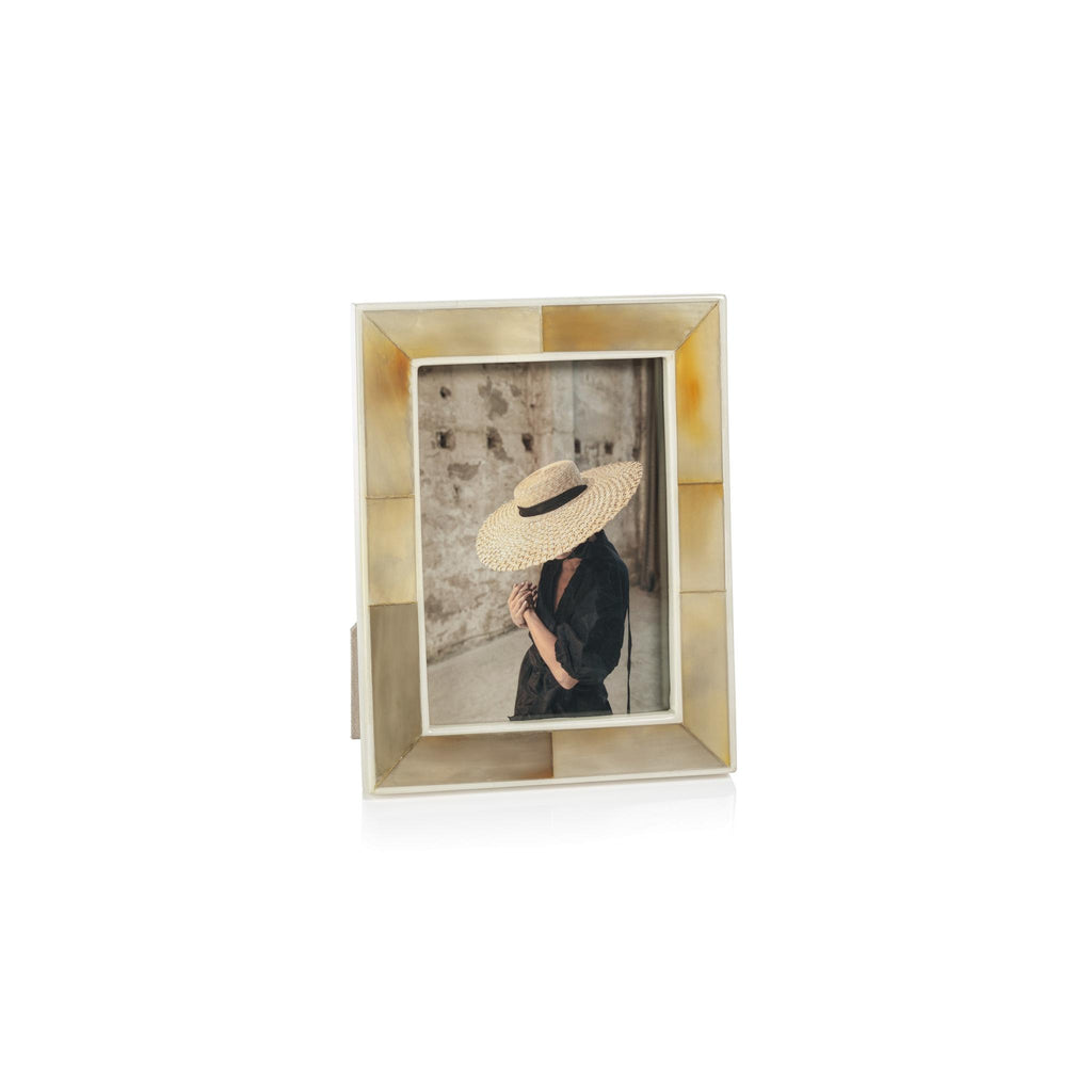 Zodax 5" x 7" Bastia Natural Horn & Bone Photo Frame