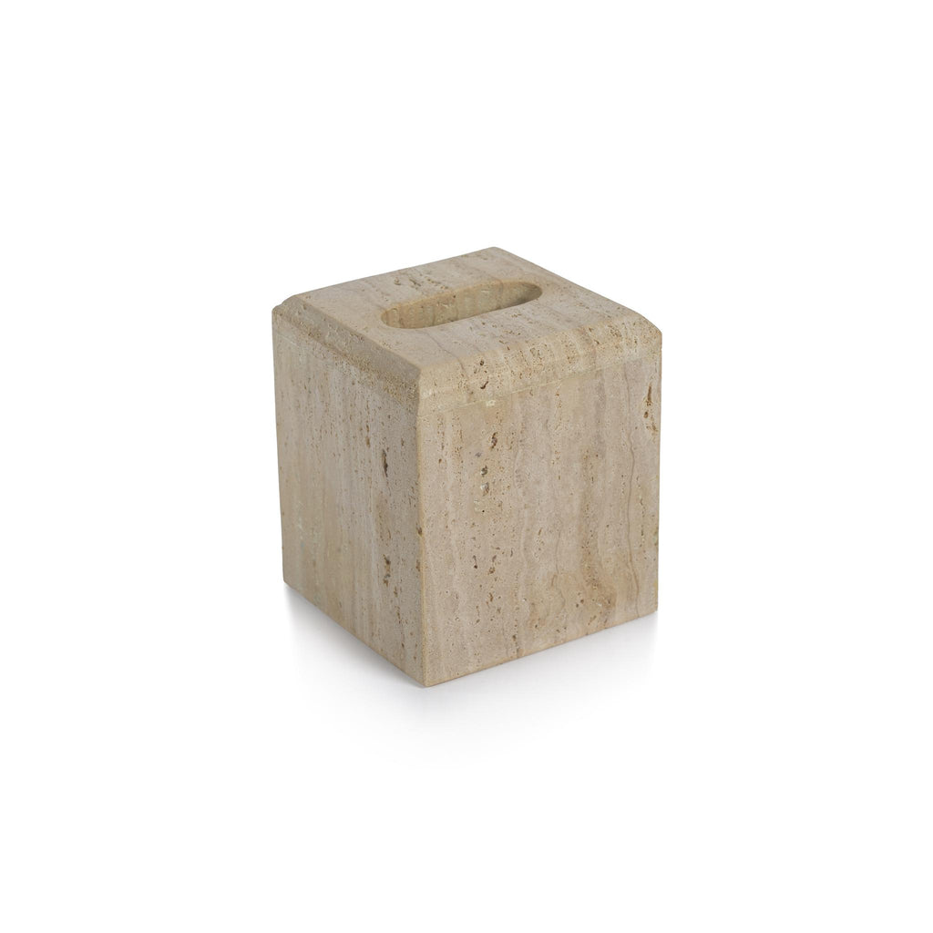 Zodax Scotia Travertine Marble Tissue Box Cover