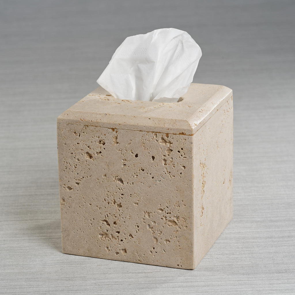 Zodax Scotia Travertine Marble Tissue Box Cover