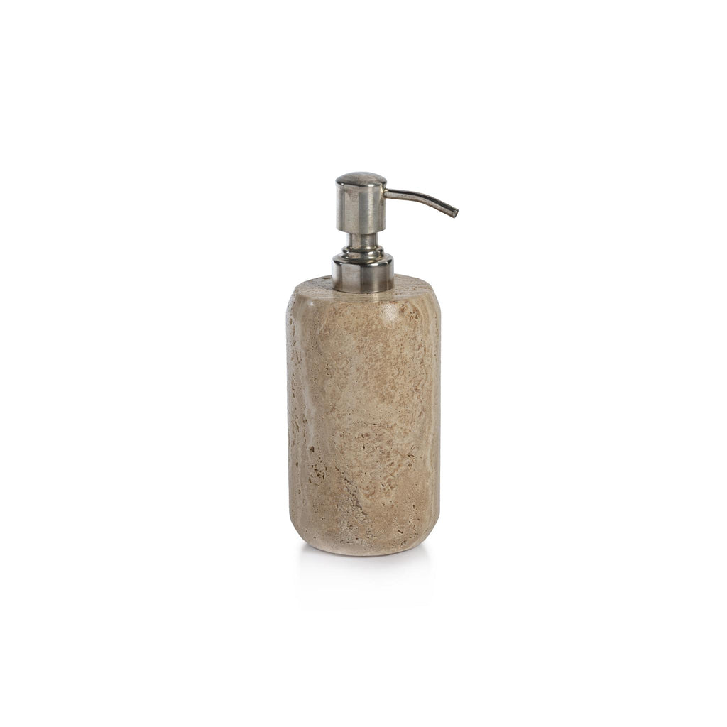 Zodax Scotia Travertine Marble Soap & Lotion Dispenser