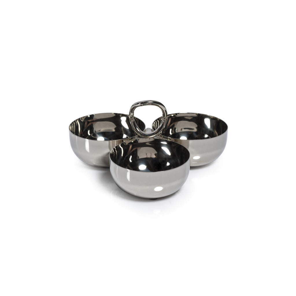 Zodax Nickel Andaman Cocktail Condiment Bowl Set