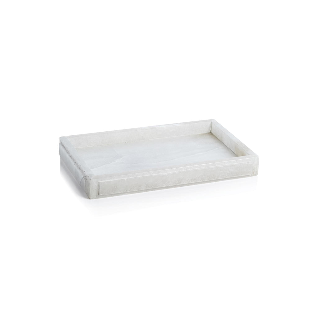 Zodax 11" x 7" Cremona Alabaster Vanity Tray