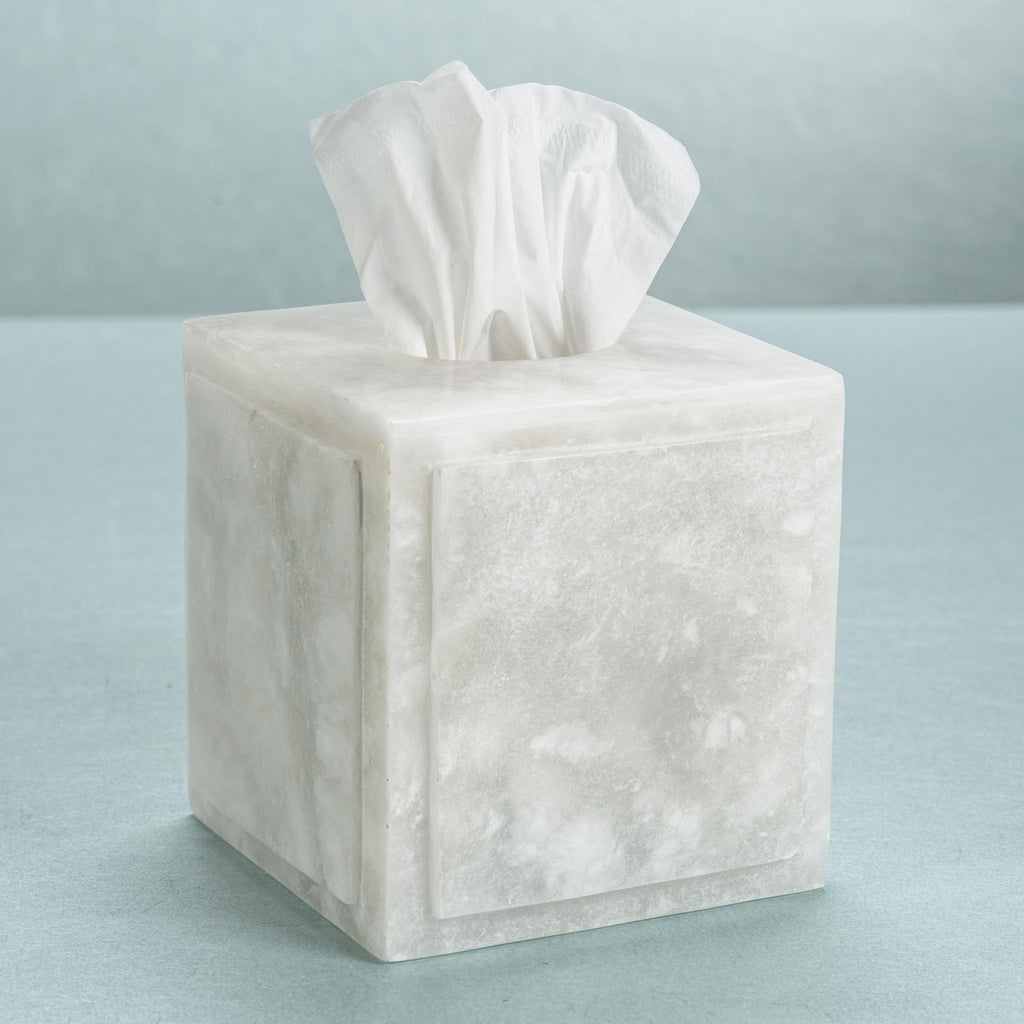 Zodax Cremona Alabaster Tissue Box Cover