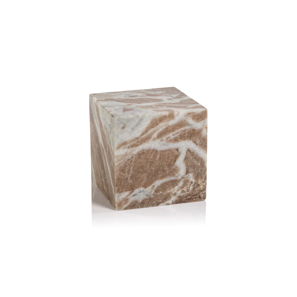 Zodax Cube Altamura Marble Bookend