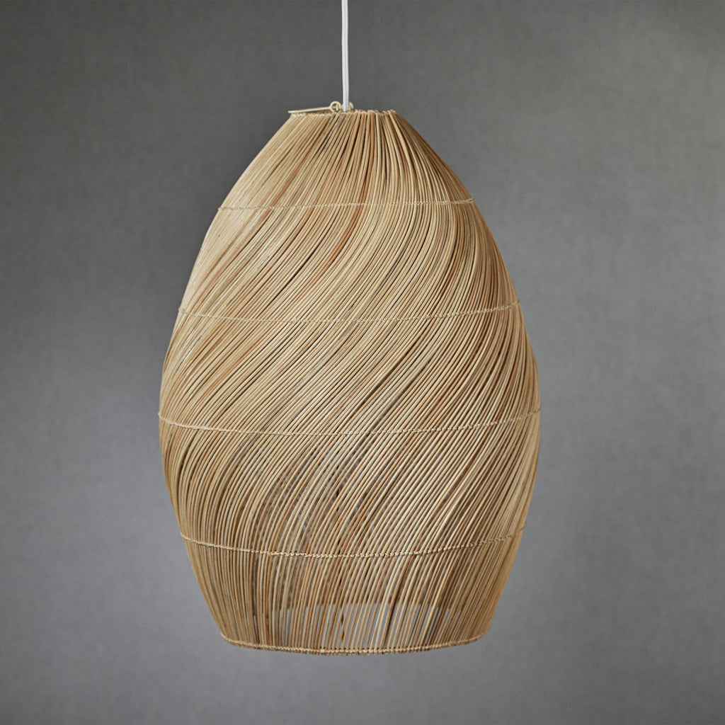 Zodax 14" x 21" Marcel Spiral Rattan Pendant Lamp