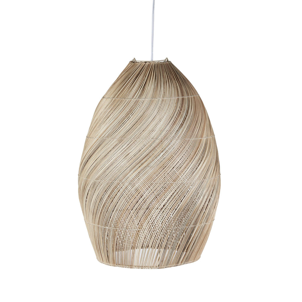 Zodax 19.5" x 28" Marcel Spiral Rattan Pendant Lamp