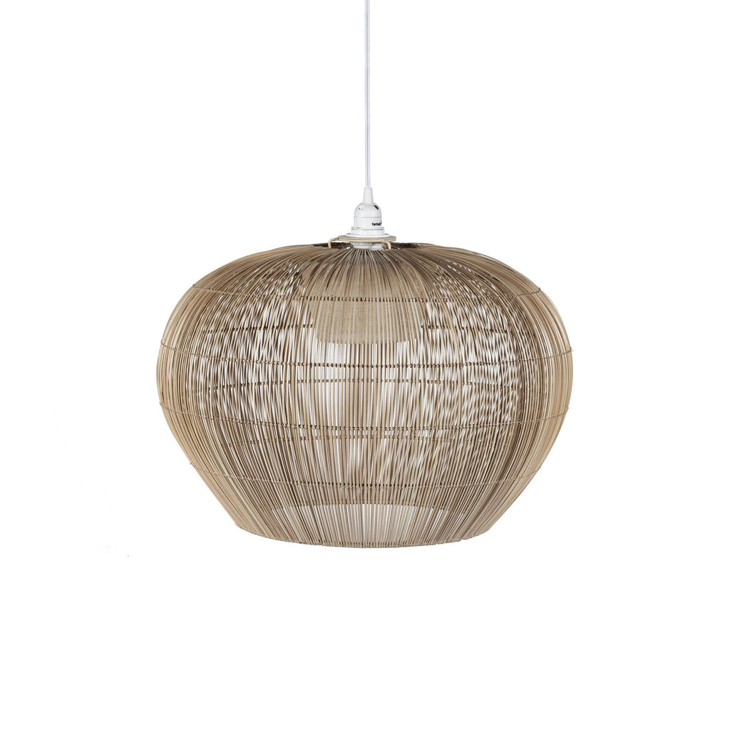 Zodax 21" x 14.5" Amora Buri Pendant Lamp w/ Raffia Shade