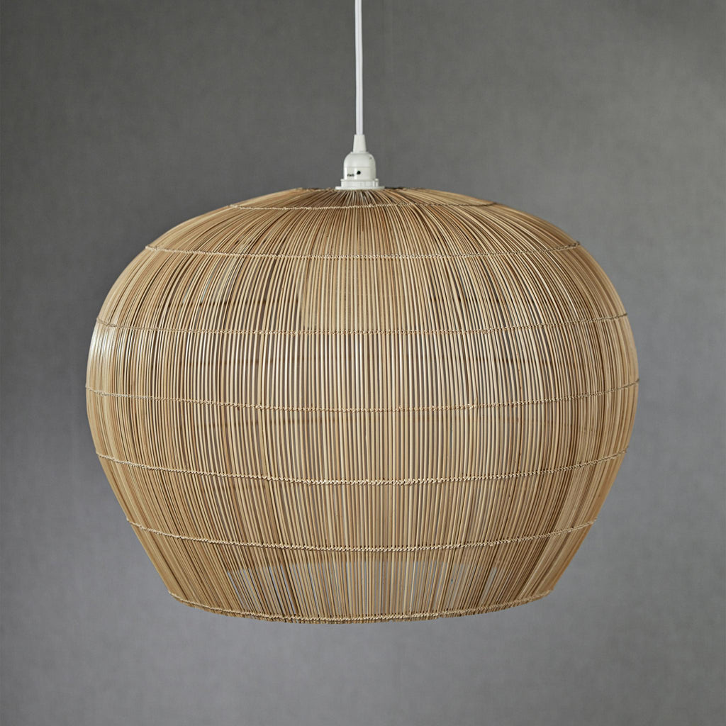 Zodax 21" x 14.5" Amora Buri Pendant Lamp w/ Raffia Shade