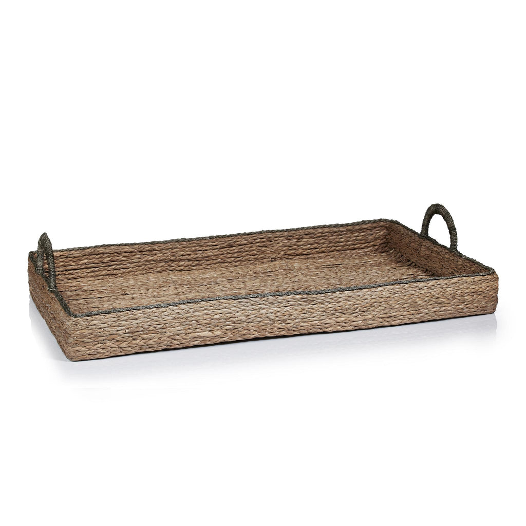 Zodax Mercela 37-Inch Long Seagrass Tray